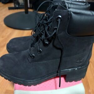 Timberland Black Heeled Boots